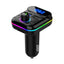 Transmitator FM Bluetooth auto, 5.0, incarcator cu 2 USB, adaptor MP3