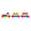 Trenulet din lemn fag cu locomotiva si 2 vagoane, 45x6x9cm