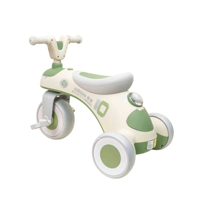 Tricicleta din plastic pentru copii, cu pedale, muzica si lumina, verde