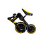Tricicleta pliabila 2 in 1 pentru copii, reglabila, negru-galben