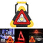 Triunghi reflectorizant iluminat LED cu incarcare solara sau prin USB, luminozitate reglabila