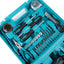 Trusa autofiletanta cu percutie, 30 de accesorii, cu 2 acumulatori si incarcator, 24V, 450-1700 rpm, mandrina automata, negru/verde