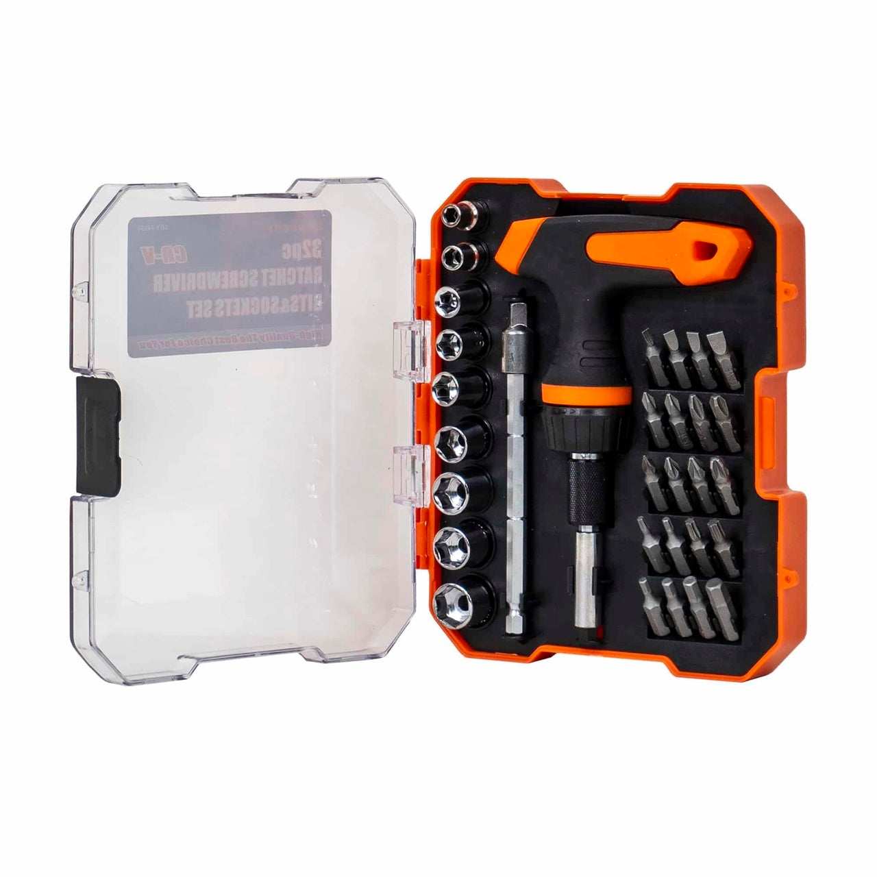 Trusa surubelnita cu 32 piese, maner ergonomic, capete diverse tipuri