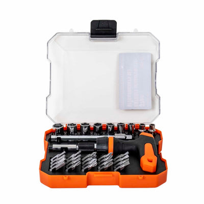 Trusa surubelnita cu 32 piese, maner ergonomic, capete diverse tipuri