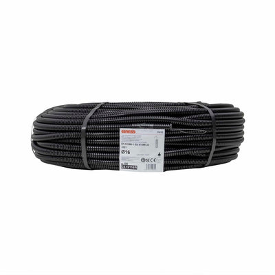Tub flexibil copex cu fir de tragere, diametru 16mm, lungime 100m