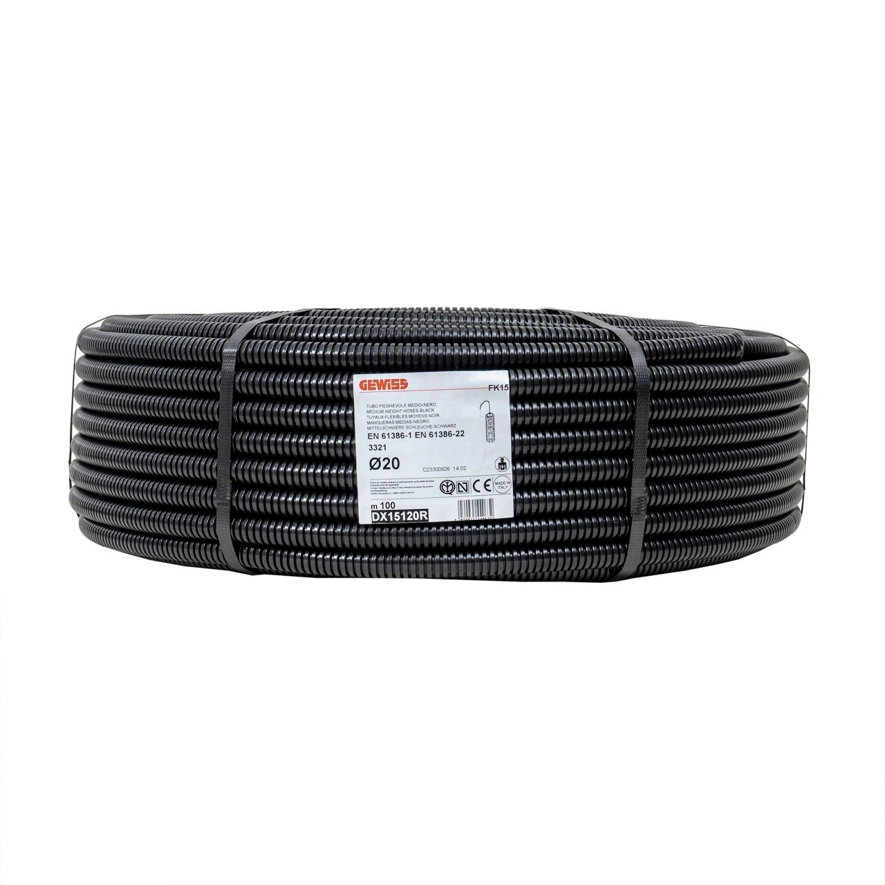 Tub flexibil copex cu fir de tragere, diametru 20mm, lungime 100m