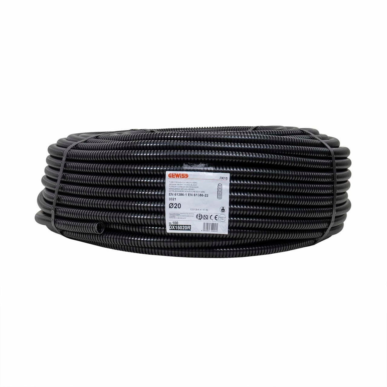 Tub flexibil copex fara fir de tragere, diametru 20mm, lungime 100m
