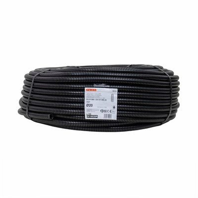 Tub flexibil copex fara fir de tragere, diametru 20mm, lungime 100m