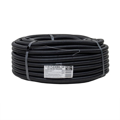 Tub flexibil copex PVC cu fir de tragere, diametru 20mm, lungime 50m