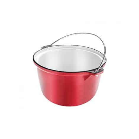 Tuci fonta emailat cu diametru de 26 cm si capacitate 5L, ideal pentru gatit sanatos
