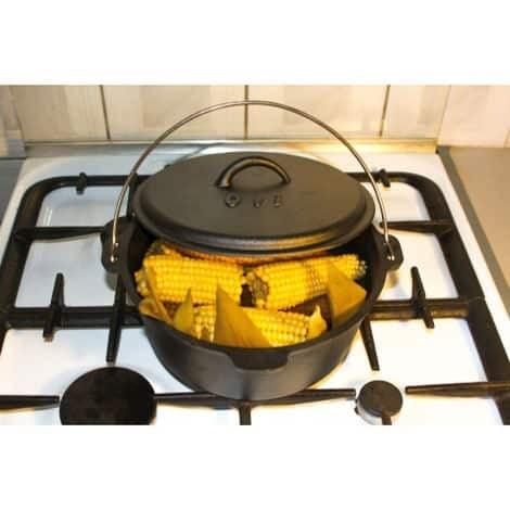 Tuci fonta pura 25cm, capacitate 3.5L, vas pentru gatit traditional