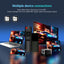 TV Stick Android 4K Ultra HD cu Asistent Google, telecomanda vocala, conectare HDMI și la internet prin Wi-Fi, negru
