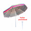 Umbrela de soare 2.4m cu suport burghiu alb, protectie UV, structura metalica