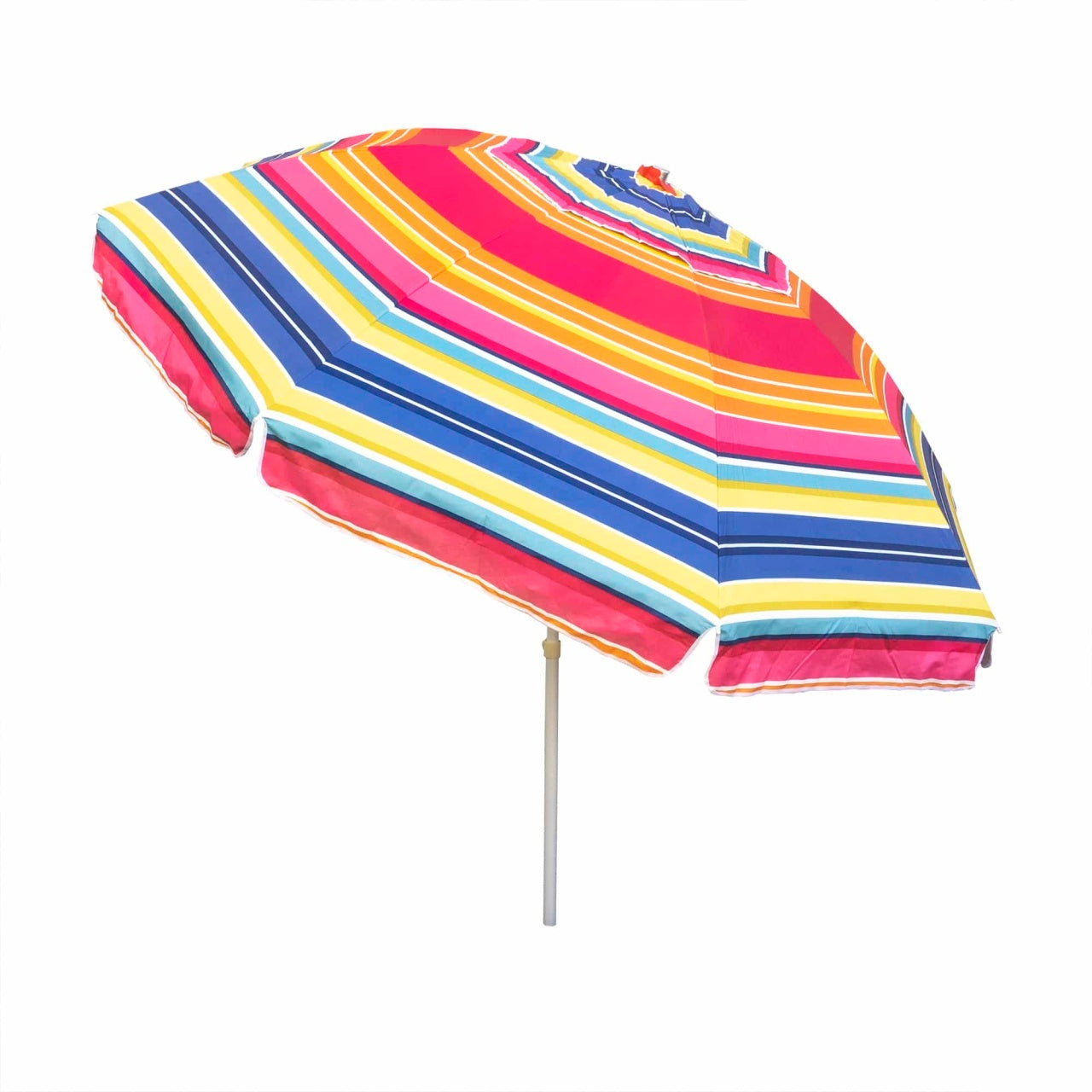 Umbrela pentru protectie solara, diametru 2.4m, structura metalica cu inclinare si cosulet