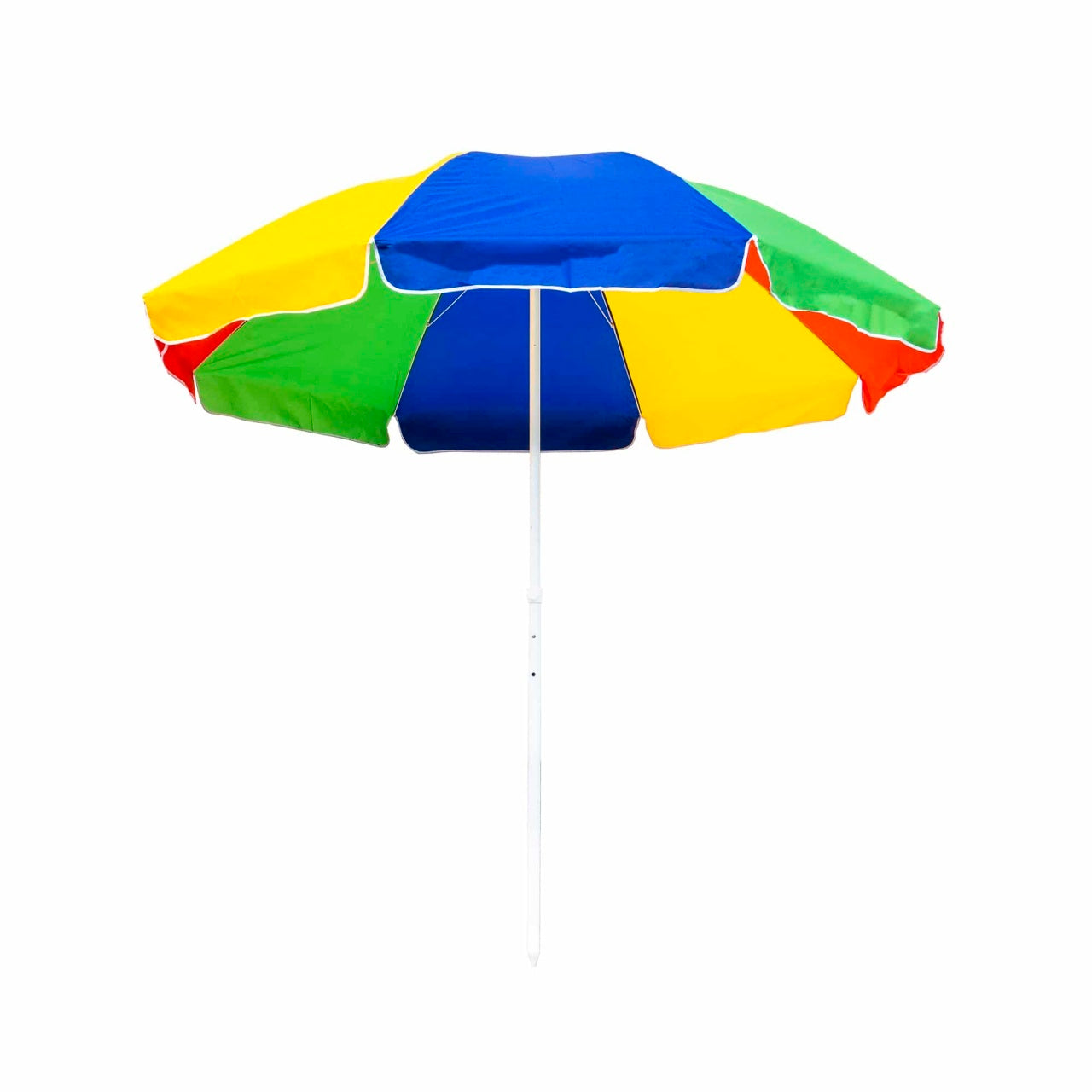 Umbrela protectie soare multicolora, diametru 200 cm, inaltime reglabila 200 cm