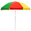 Umbrela protectie soare multicolora, diametru 300cm, inaltime reglabila 260cm, stalp 33mm
