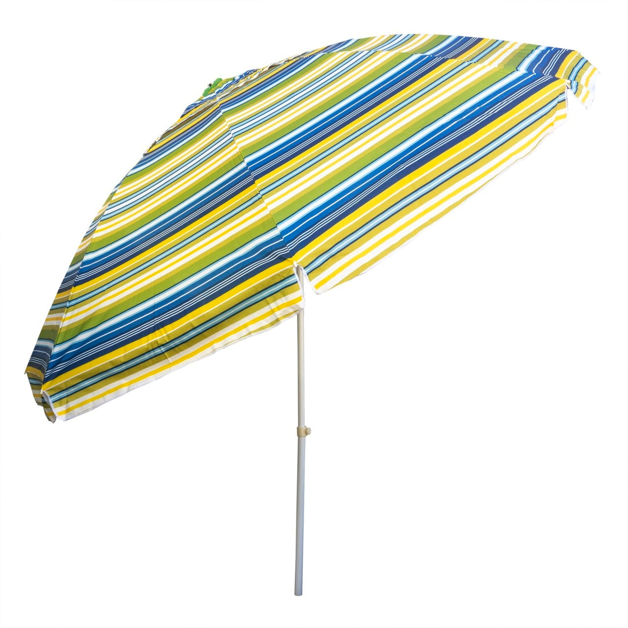 Umbrela protectie solara 3m cu suport tip burghiu albastru, structura metalica