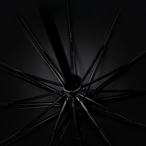 Umbrela telescopica automata, impermeabila, protective UV, rezistenta la vant, din otel si vinil, negru