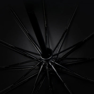 Umbrela telescopica automata, impermeabila, protective UV, rezistenta la vant, din otel si vinil, negru