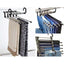 Umeras organizator pentru pantaloni, din metal/plastic, dimensiuni 47 x 18 x 6 cm, argintiu/negru