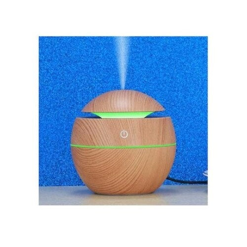 Umidificator de aer FOXMAG24 ultrasonic pentru aromaterapie, luminaej natur LED, 7 culori diferite, culoare b