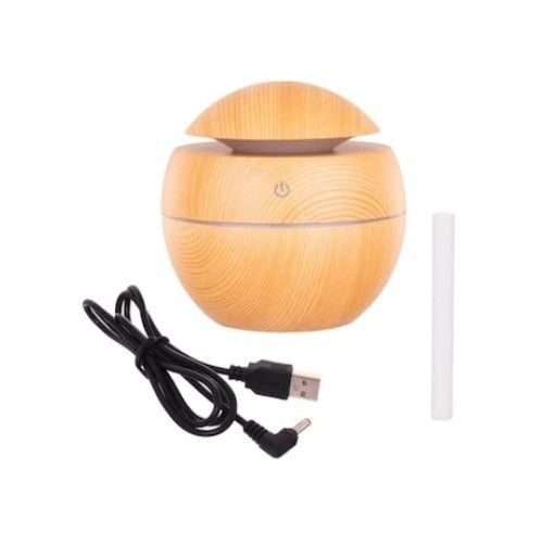 Umidificator de aer FOXMAG24 ultrasonic pentru aromaterapie, luminaej natur LED, 7 culori diferite, culoare b