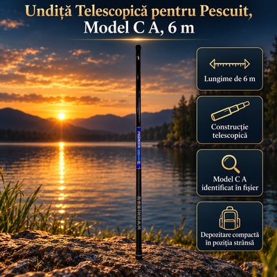 Undiță Telescopică pentru Pescuit, Model C A, 6 m – imagine principală promoțională
