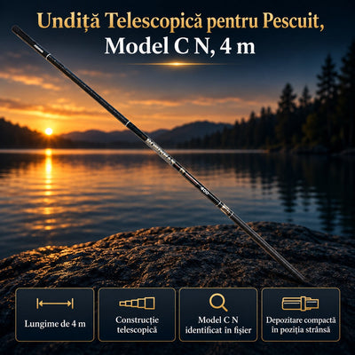 Undiță Telescopică pentru Pescuit, Model C N, 4 m – imagine principală promoțională