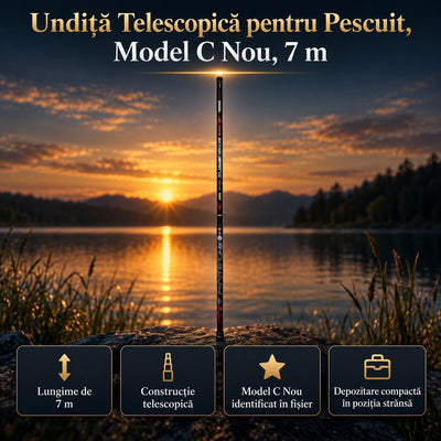 Undiță Telescopică pentru Pescuit, Model C Nou, 7 m – imagine principală promoțională