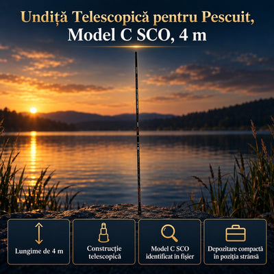 Undiță Telescopică pentru Pescuit, Model C SCO, 4 m – imagine principală promoțională