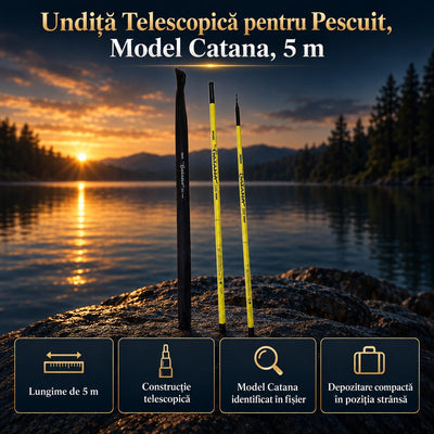 Undiță Telescopică pentru Pescuit, Model Catana, 5 m – imagine principală promoțională