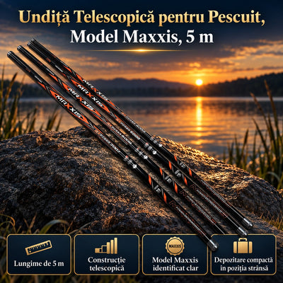 Undiță Telescopică pentru Pescuit, Model Maxxis, 5 m – imagine principală promoțională