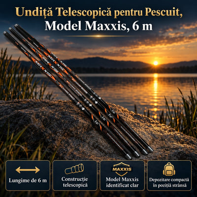 Undiță Telescopică pentru Pescuit, Model Maxxis, 6 m – imagine principală promoțională
