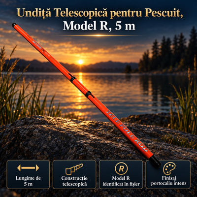 Undiță Telescopică pentru Pescuit, Model R, 5 m – imagine principală promoțională
