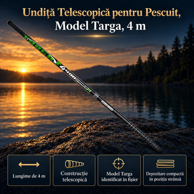 Undiță Telescopică pentru Pescuit, Model Targa, 4 m – imagine principală promoțională