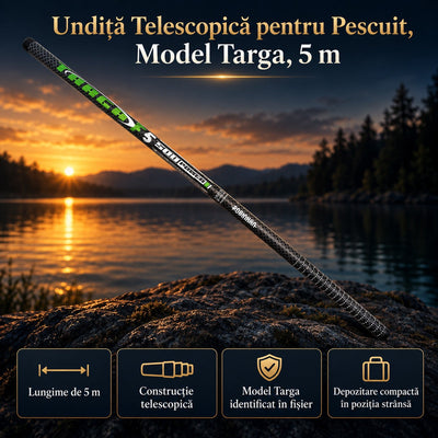 Undiță Telescopică pentru Pescuit, Model Targa, 5 m – imagine principală promoțională