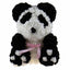 Ursulet panda din trandafiri de spuma cu cutie, 35 cm