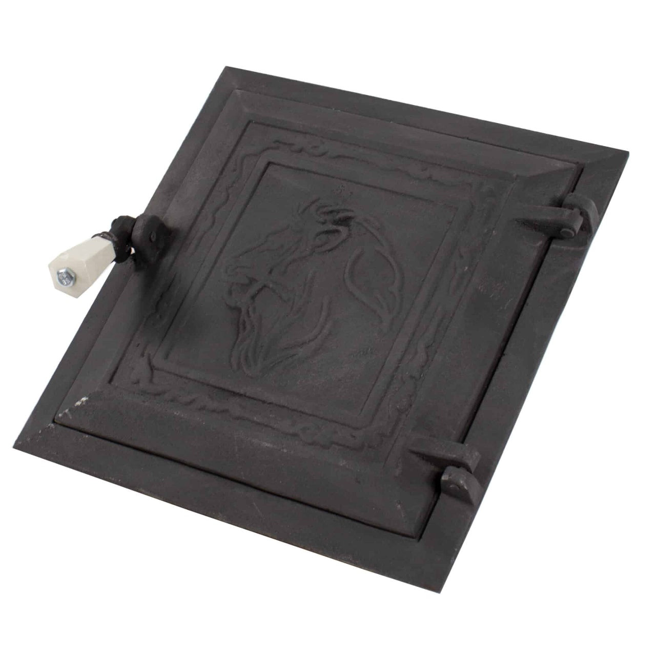 Usa soba fara cenusar, fonta, 270x255 mm, culoare negru