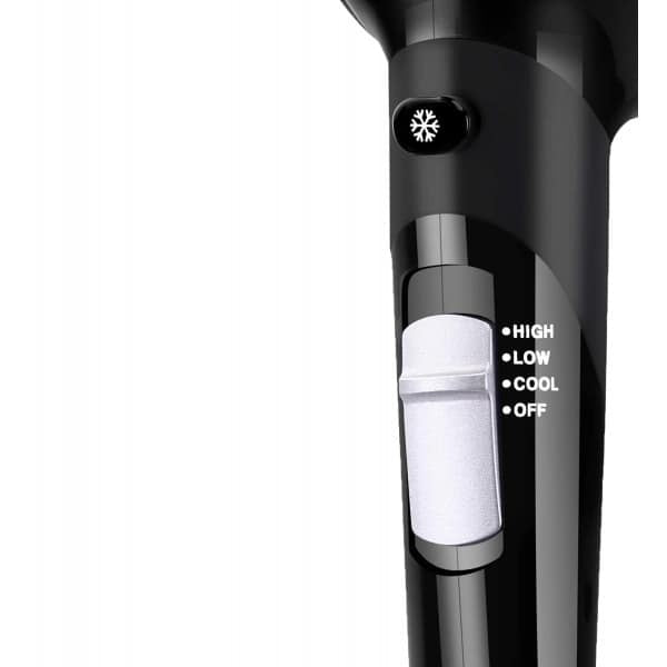 Uscator de par clasic 1800W cu 3 trepte temperatura, gri-negru