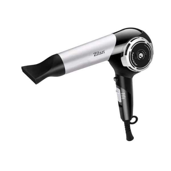 Uscator de par clasic 1800W cu 3 trepte temperatura, gri-negru