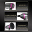 Uscator de par, cu 2 trepte de viteza, 2 capete, putere 1250 W, cu functia aer rece/cald, gri/fucsia