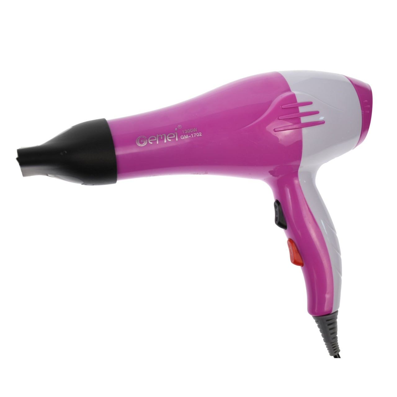 Uscator de par profesional, 1300 W, 3 setari temperatura si 2 de viteza, Roz, Gemei - GM1702