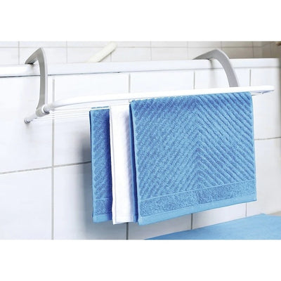 Uscator de rufe, din metal, prindere pe calrifer sau balcon, suprafata de uscare 3m, greutatea maxima suportata 5kg, alb