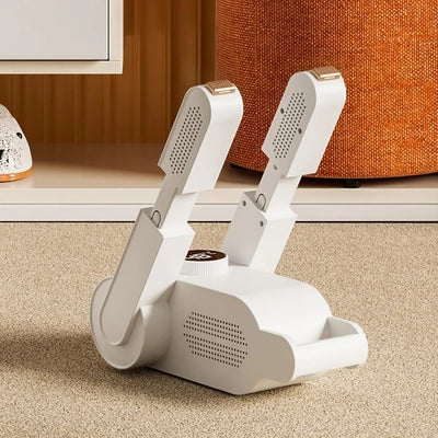 Uscator pentru incaltaminte, SMART, electric, pliabil si telescopic, din ABS, alb