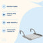 Uscător Pliabil pentru Rufe, Montaj pe Calorifer sau Balcon, Gri – imagine 3