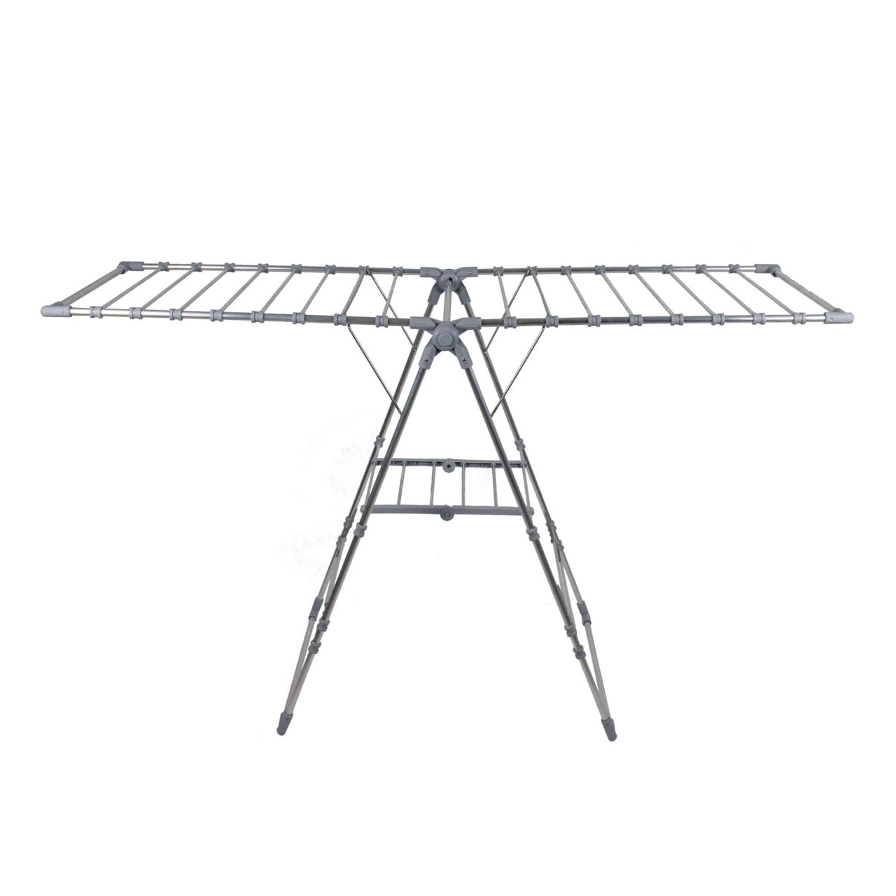 Uscator rufe pliabil din aluminiu, capacitate uscare 23m, gri