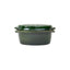 Vas roman glazurat 4L, verde, 35x25x16 cm pentru gatit traditional