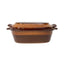 Vas roman glazurat din lut, 6L, 41x27x16 cm, maro