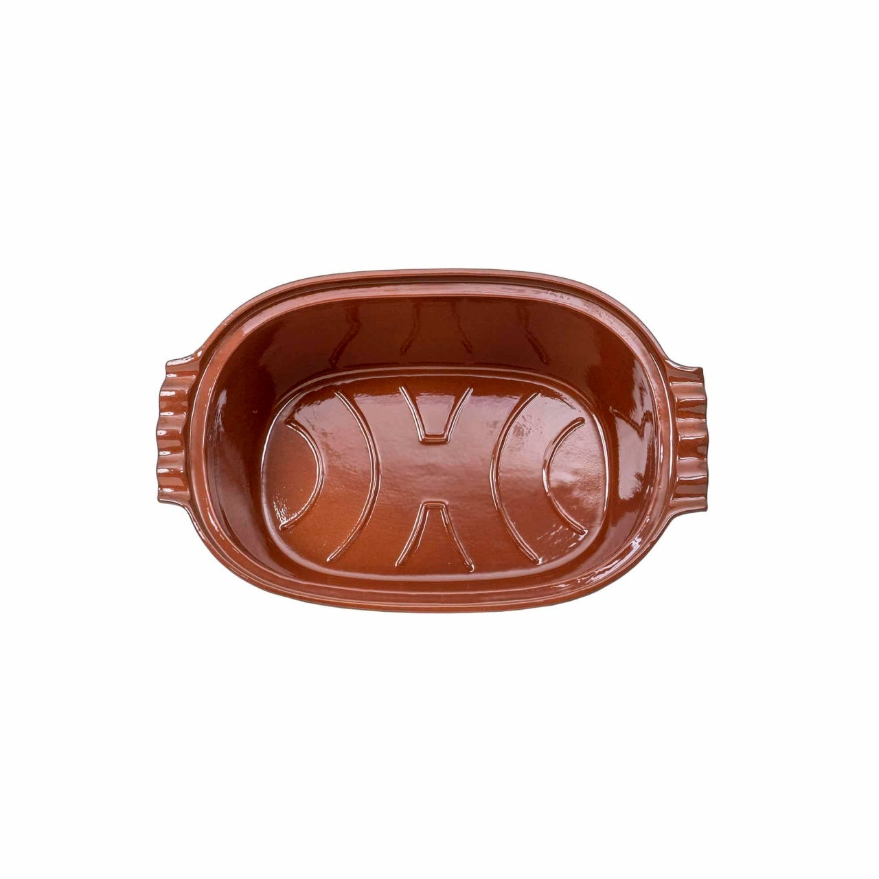 Vas roman glazurat din lut, 6L, 41x27x16 cm, maro