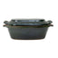 Vas roman glazurat verde, capacitate 6l, 41x27x16cm